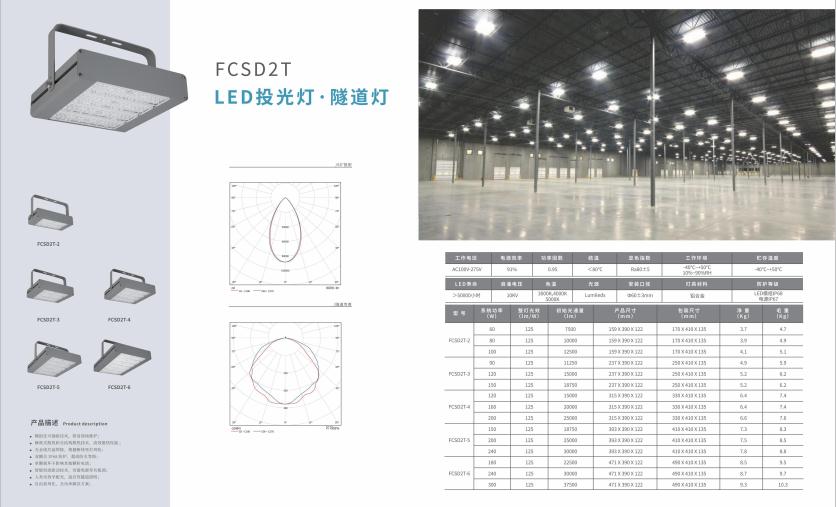 青松路街道投光灯