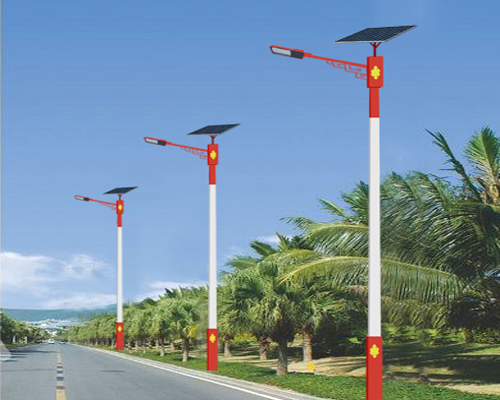 青松路街道民族特色路灯