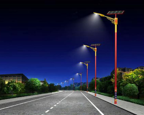 青松路街道民族特色路灯